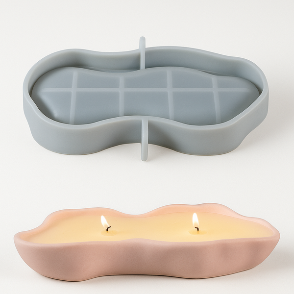 תבנית סיליקון ענקית ליצירת כלי לנר דקורטיבי