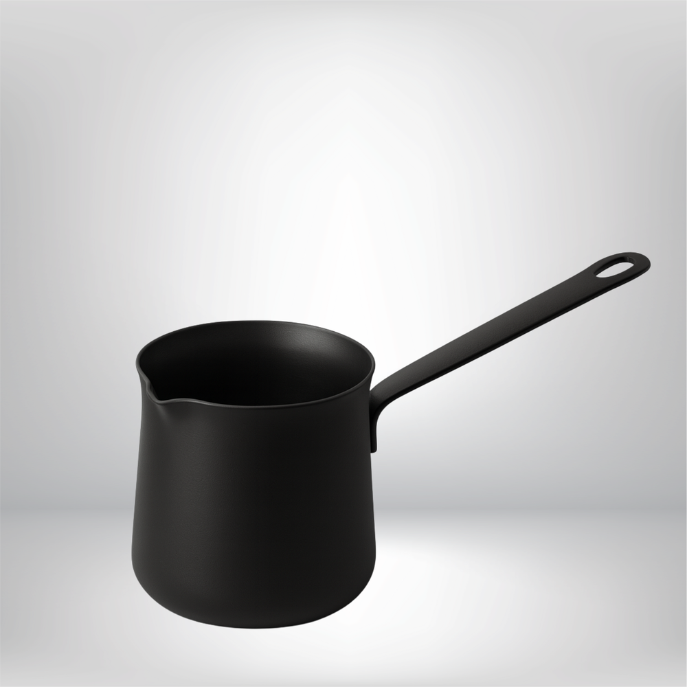 סיר נירוסטה עם ידית להמסת שעווה