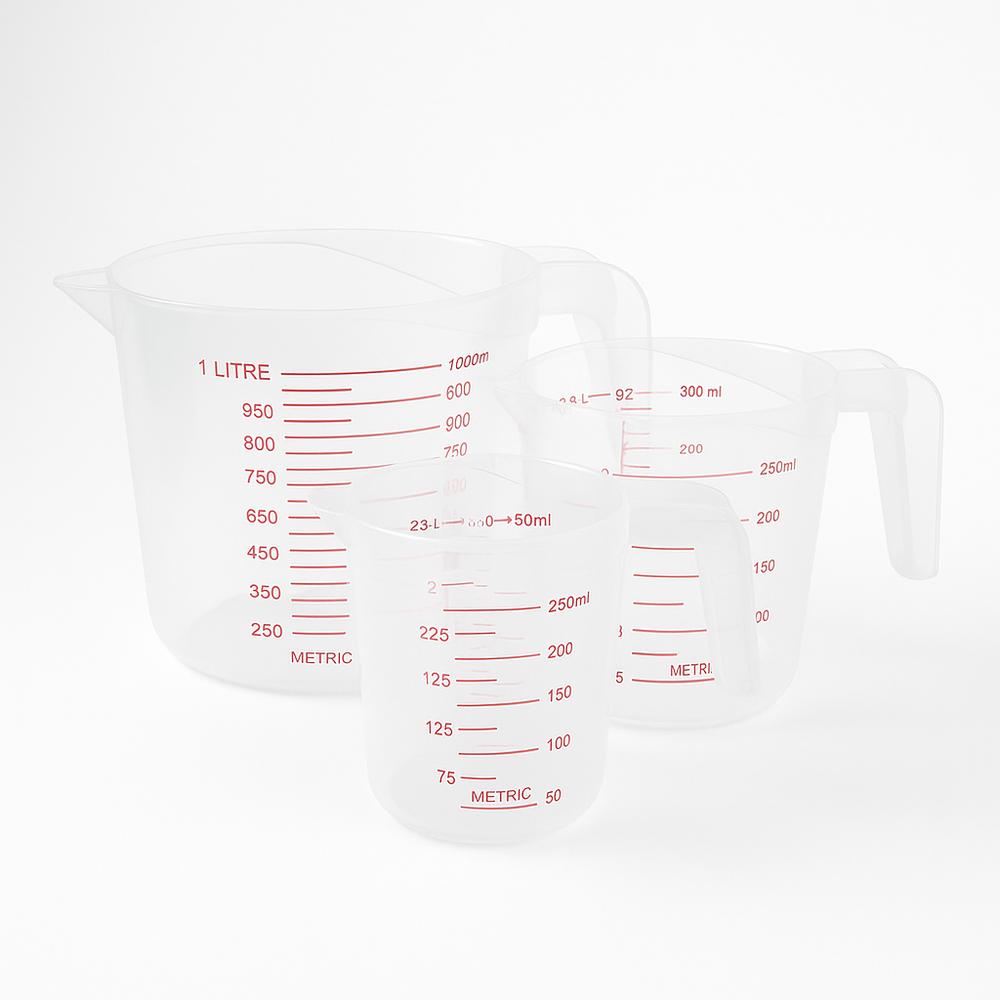 סט 3 כוסות מדידה 250|500|1000 מ׳׳ל