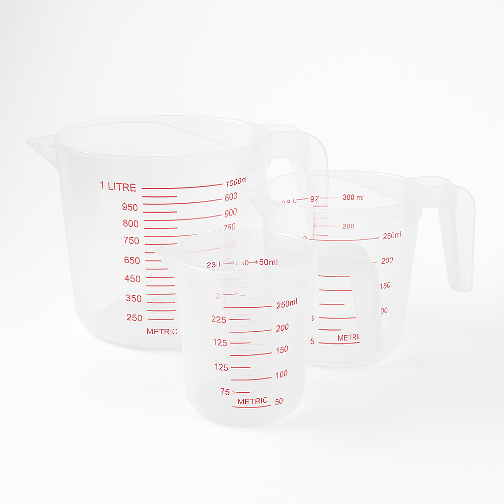 סט 3 כוסות מדידה 250|500|1000 מ׳׳ל