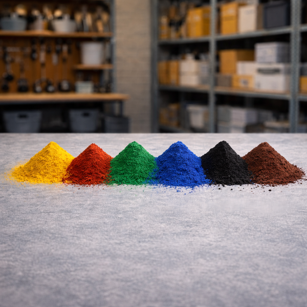 סט 6 פיגמנטים מרוכזים לבטון/גבס 20 גרם מכל צבע