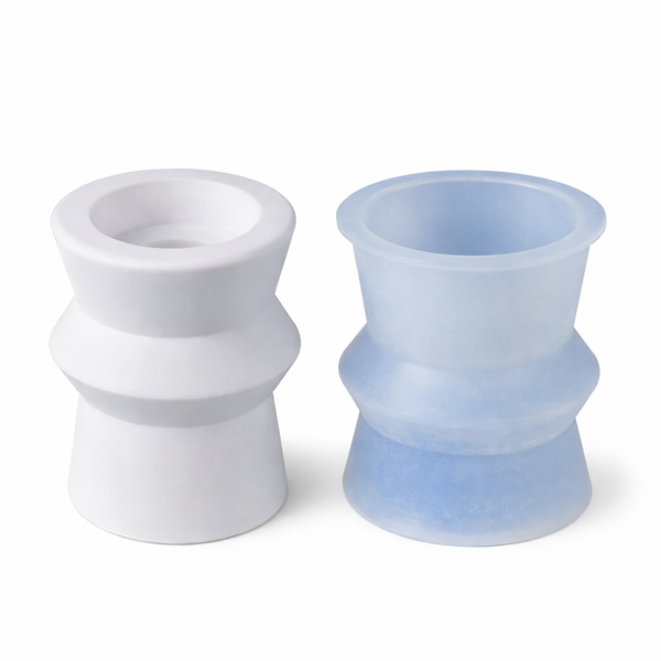 תבנית סיליקון - פמוט דקורטיבי לנר